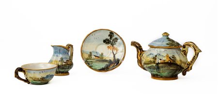 Servizio da the da sei persone    Manifattura di Giulianova della metà del XX secolo