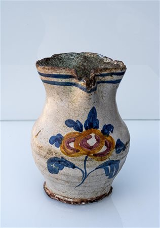 Broca con decoro floreale   Manifattura di Palena del XIX secolo