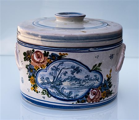 Biscottiera De Simone   Manifattura di Castelli della fine del XX secolo