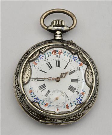 Orologio da tasca, Svizzera, fine 800, argento 800/1000 CASSA: in argento con...