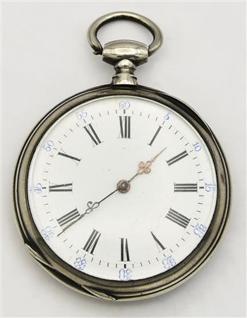 Orologio da tasca in argento, Francia, sec. meta' 800, argento 800/1000...