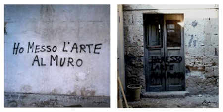 ANDRISANI Nicola Matera, 1967 Ho messo l'arte al muro, 2011 fotografia cm. 30...