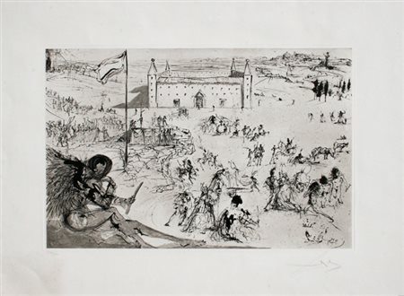 DALI' Salvador Figueres 1904 - Figueres 1989 Couronnement du roi d'Espagne,...