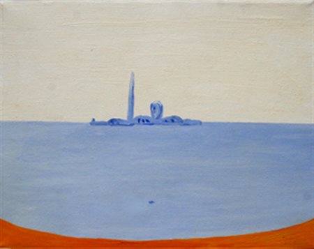 GUIDI Virgilio Roma 1891 - Venezia 1984 San Giorgio, anni 70 olio su tela cm....