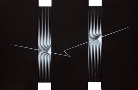 BIASI Alberto Padova 1937 Scende e sale, 1999 tecnica mista su tela e tavola...