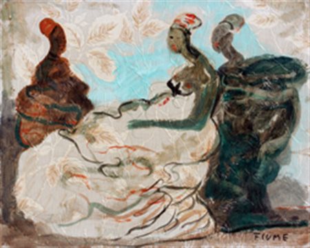 FIUME Salvatore Comiso (Rg) 1915 - Canzo (Co) 1997 Somale gouache su carta da...