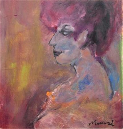 MACCARI Mino Siena 1898 - Roma 1989 Senza titolo olio su tavola cm. 35 x 33.5...