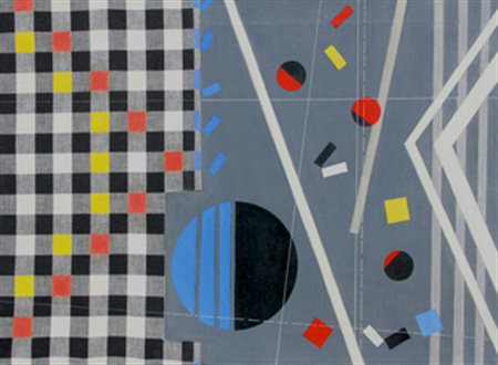 ZAPPETTINI Gianfranco Genova, 1939 Tavola n. 4, 1964 olio e smalti su tela...