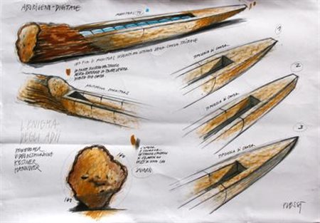 PLESSI Fabrizio Reggio Emilia 1940 L'enigma degli addii, 2001 tecnica mista...