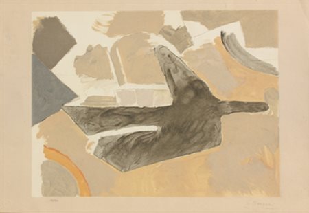 BRAQUE Georges Argenteuil, 1882 - Parigi, 1963 Oiseau litografia cm. 38 x...