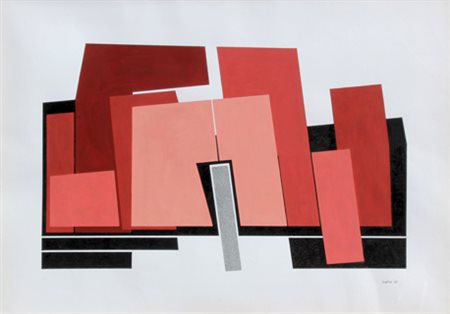 NATIVI Gualtiero Pistoia 1921 - Greve in Chianti 1999 Bozzetto per 'Blocco...