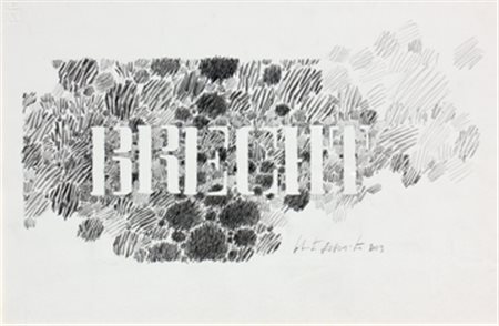 ESPOSITO Salvatore Gallipoli 1937 Brecht, 2003 matita su cartoncino cm. 35 x...