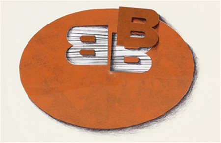 MARIANI Umberto Milano 1936 Brechtomania ellittica tecnica mista su...