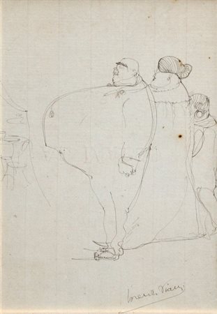 VIANI Lorenzo Viareggio 1882 - Ostia 1936 Senza titolo china su carta cm. 30...