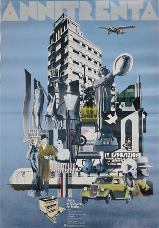 Manifesto mostra futuristica, 1930s