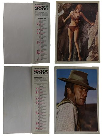 Coppia Fotobusta Calendario ''Novella 2000'