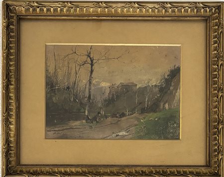 Giuseppe Casciaro, Ortelle (CH) 1861 - 1941 Napoli, Vomero, Strada dei Camaldoli