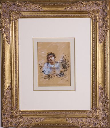 Francesco Paolo Michetti, Tocco Da Casauria (CH) 1851 - 1929 Francavilla al Mare (CH), Giovinetta