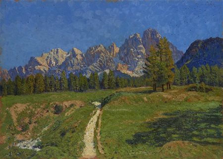 Cesare Maggi "Il Cristallo" Cortina d'Ampezzo
olio su compensato (cm 50x70)
reca