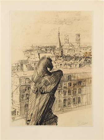 Charles Jouas "Saint-Sulpice, Saint-Séverin, le vieil Hôtel-Dieu, Quai Montebell