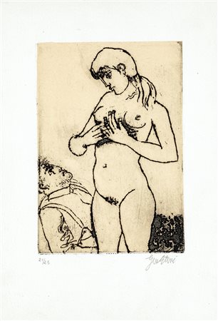 Franco Gentilini (Faenza 1909-Roma 1981) Senza titolo Acquaforte cm 21x15...