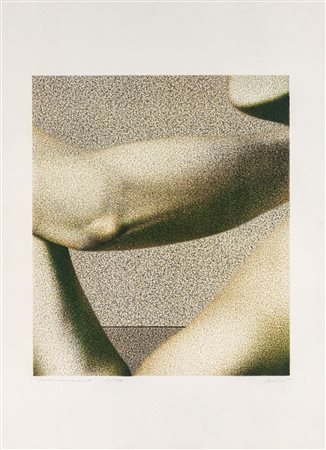 Franco Sarnari (Roma 1933-Scicli 2022) Frammento Litografia cm 76x56 Firma,...