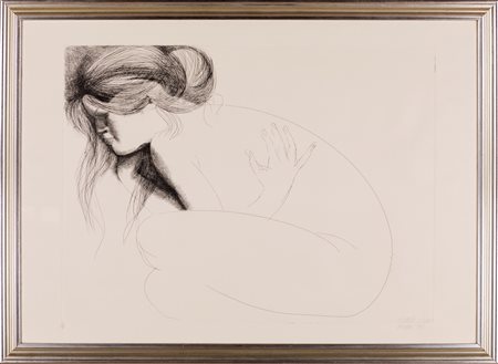 Emilio Greco (Catania 1913-Roma 1995) Ellisse 1971 acquaforte 70x100 cm - in...