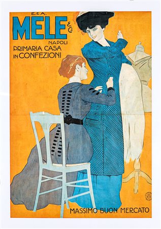 () Mele Napoli Primaria Casa in Confezioni Manifesto cm 62,5x43 - in cornice...