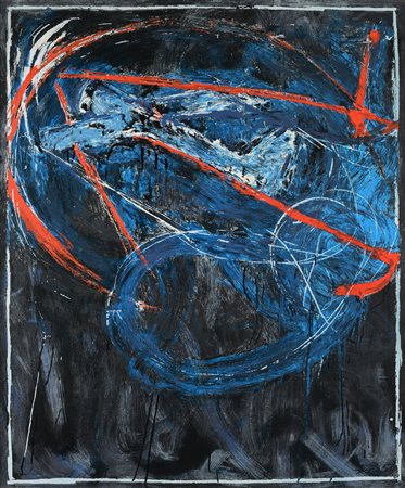 Mario Schifano (Homs 1934-Roma 1998) Aereo Serigrafia polimaterica cm 120x100...