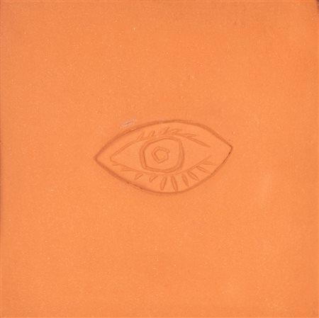 Pablo Picasso (Malaga 1881-Mougins 1973) Ovale a L'oeil A 1971 Terracotta cm...