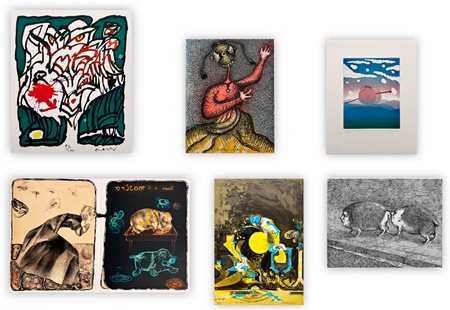 AUTORI VARI (ALECHINSKY, BAJ, FOLON, GUARIENTI, MACCARI, SUTHERLAND E TOPOR) - Tenero è il mostro, 1977