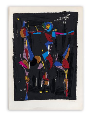 MARINO MARINI (1901-1980) - Bunter Reiter I, 1976