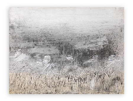 GIUSEPPE BANCHIERI (1927-1994) - Figure nel paesaggio, 1969