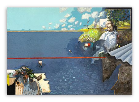 GIUSEPPE GIANNINI (1937) - Figura nel paesaggio, 1969