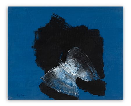 GIORGIO CELIBERTI (1929) - Farfalle su fondo azzurro