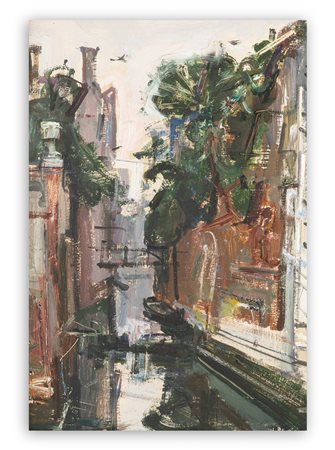 NENO MORI (1899-1968) - Senza Titolo (Venezia), 1955