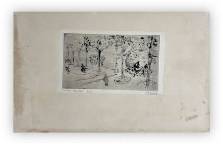 ANSELMO BUCCI (1887-1955) - Paris qui bouge. Avenue Rachel, 1909