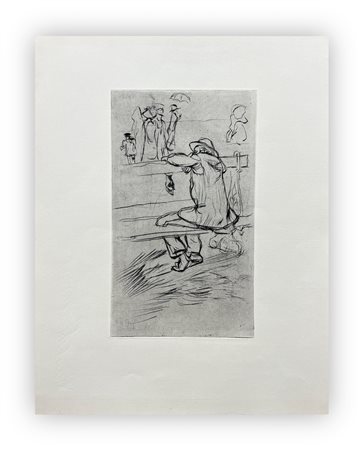 ANSELMO BUCCI (1887-1955) - Paris qui bouge. Il disperato, 1909