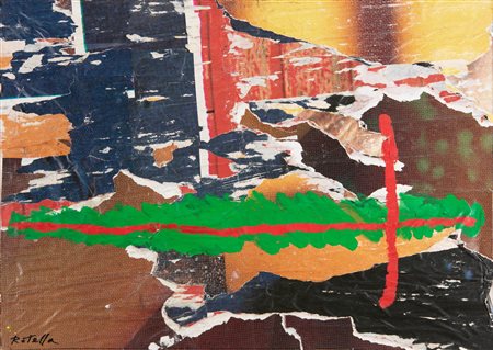 Mimmo Rotella (Catanzaro 1918-Milano 2006) La tragedia del Titanic Tecnica...