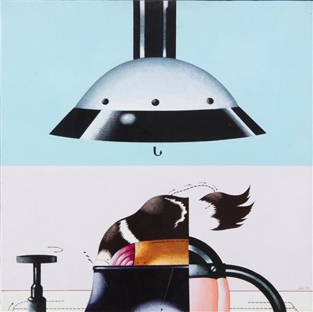 Sergio Sarri (Torino 1938) Particolari per un tavolo d’analisi Olio su tela...