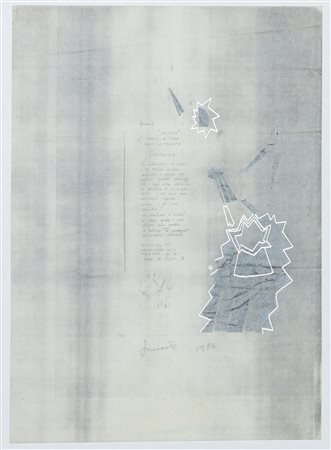 Dino Innocente (Verona 1948) Senza titolo Tecnica mista su carta 32.5x23.5 cm