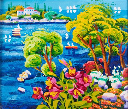 Athos Faccincani (Peschiera del Garda 1951) Fiori verso l’isola dei sogni...