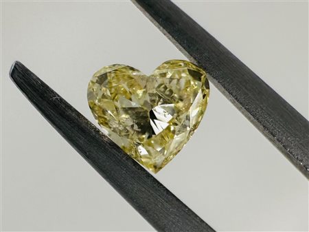 DIAMANTE 0,39 CT GIALLO - SI2 - INCISO AL LASER - BB40301-8-LC