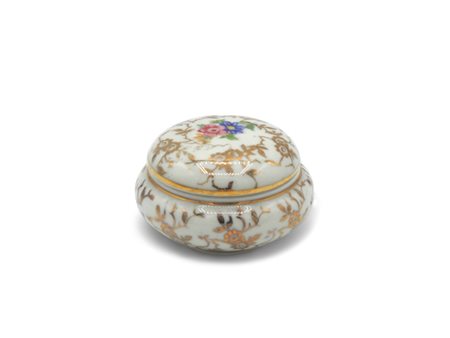 Scatolina in porcellana policroma, Limoges