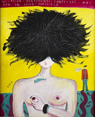 RAPACCINI CHIARA - "DONNA CHE SI TOCCA IL SENO".