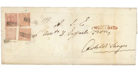Antichi Stati Italiani - Napoli - Lettera (3 + 9 + 11a + 13)