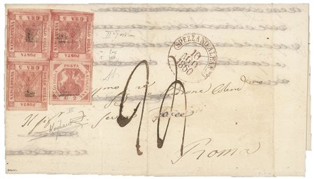 Antichi Stati Italiani - Napoli - Lettera (7c + 9a cat.45000+)