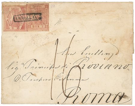 Antichi Stati Italiani - Napoli - Lettera (9 + F5 cat.20000)