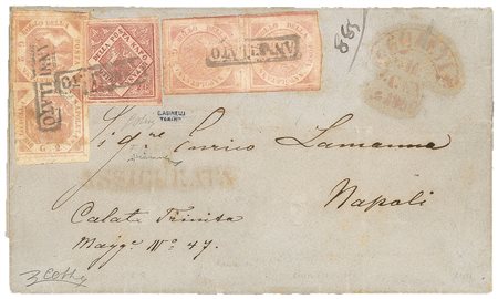 Antichi Stati Italiani - Napoli - Lettera (1 + 5 + F14a cat.16000+)