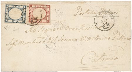 Antichi Stati Italiani - Napoli - Province Napoletane - Lettera (20e + 21 cat.1350)